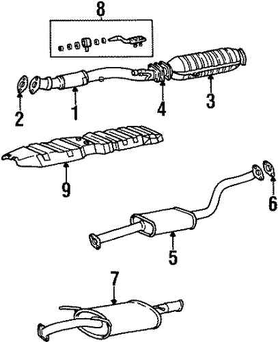 Elantra EXHAUST COMPONENTS