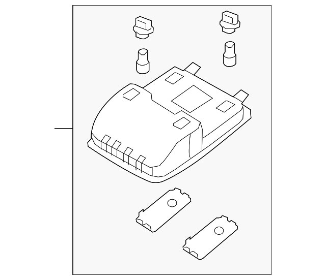 92800-2J000H9 Деталь READING LMP ASSY, RIGHT