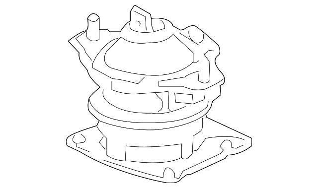 50830-SDR-A01 RUBBER ASSY., FR. ENGINE MOUNTING