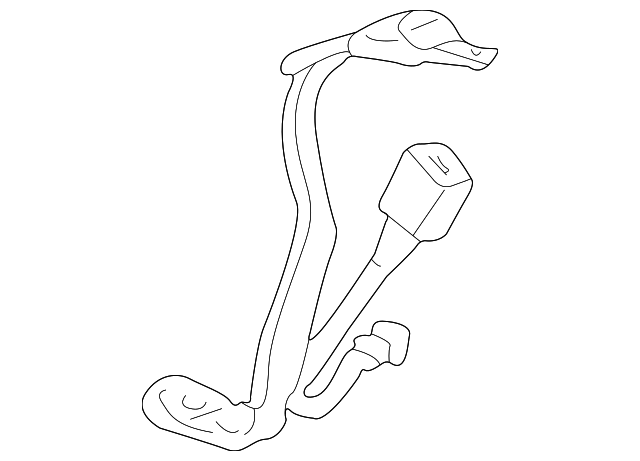 12384221 Деталь CENTER SEAT BELT, LEFT