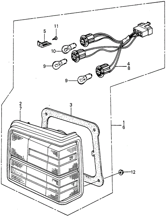 ELECTRICAL / EXHAUST / HEATER / FUEL/TAILLIGHT (1) for 1980 Honda CIVIC HATCHBACK #1