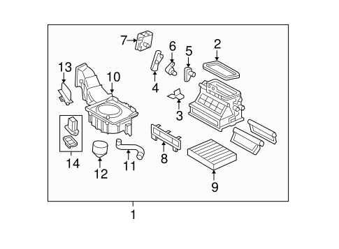 Impreza BLOWER MOTOR & FAN