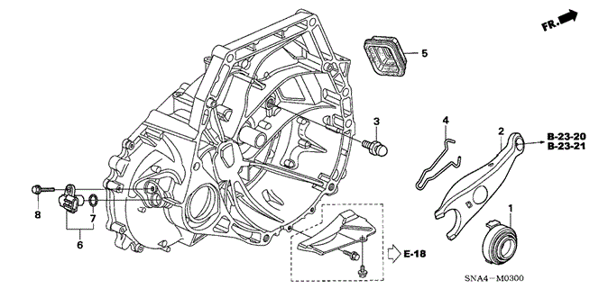 CIVIC SEDAN CLUTCH RELEASE (1.8L)