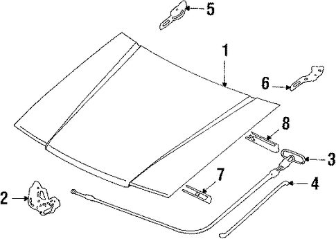 323 HOOD & COMPONENTS