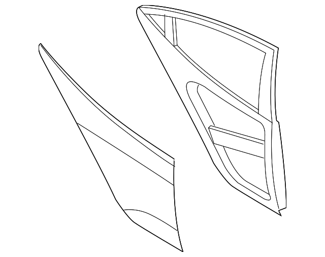 77004-2V010 Деталь DOOR SHELL, RIGHT