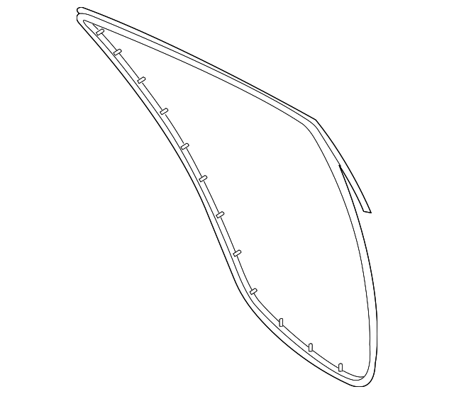 83140-2V000 Деталь DOOR W'STRIP, RIGHT