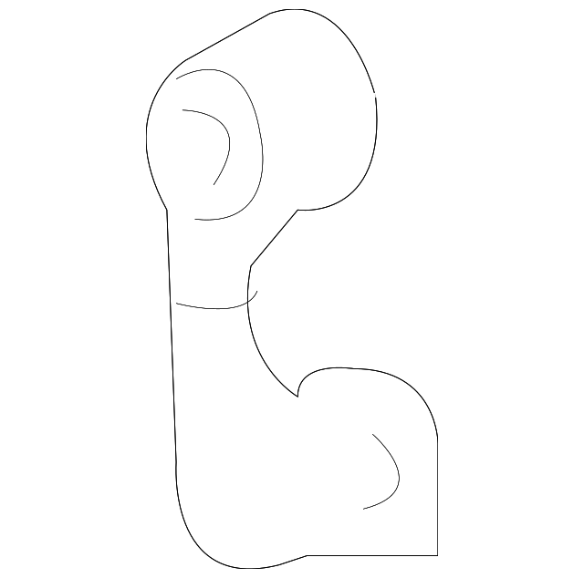15781448 Деталь AC TUBE REAR BRACKET