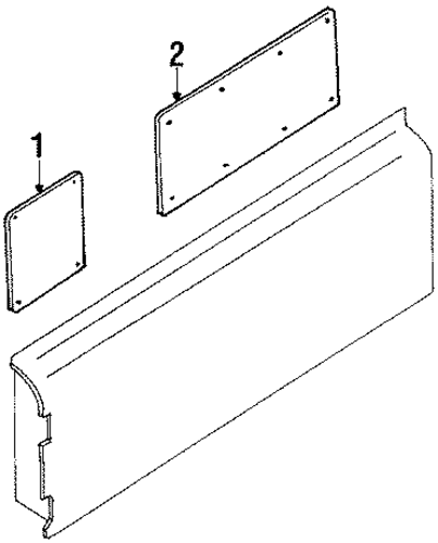 Amigo INTERIOR TRIM - TAIL GATE