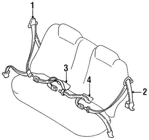 Sephia REAR SEAT BELTS 2