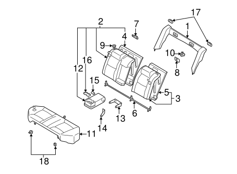 Altima REAR SEAT COMPONENTS