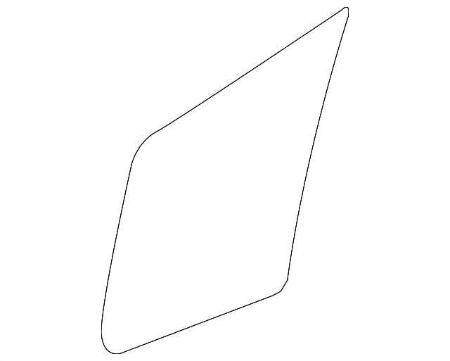 95967117 Деталь FIXED GLASS, LEFT