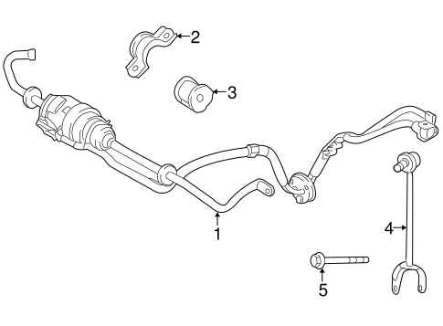 LS600h STABILIZER BAR & COMPONENTS 2