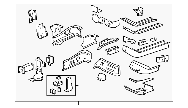 23243278 Деталь LOWER RAIL ASSY, LEFT