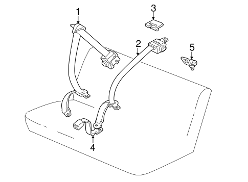 Matrix REAR SEAT BELTS