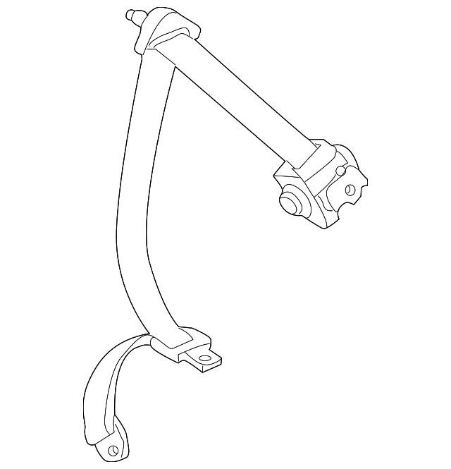 73370-01100-B0 Деталь BELT & RETRACTOR, LEFT