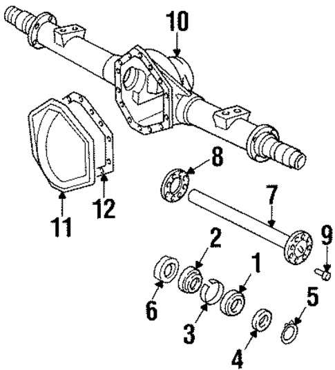 C2500 AXLE HOUSING