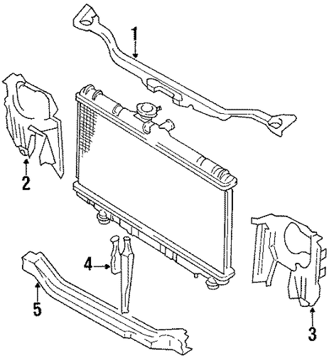 Corolla RADIATOR SUPPORT