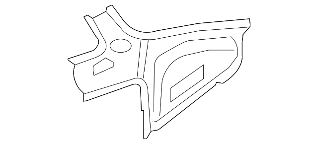 G6630-9AAMA Деталь INNER QTR PANEL, RIGHT