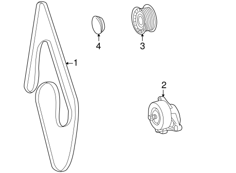 CLK320 BELTS & PULLEYS