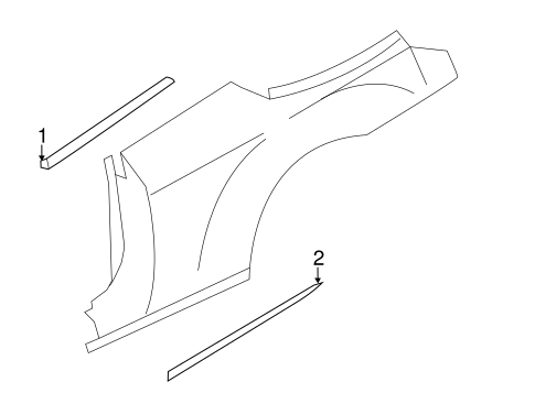 Sebring EXTERIOR TRIM - QUARTER PANEL 2