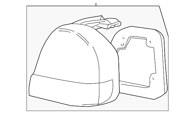 92410-3D050 LENS & HOUSING, LEFT