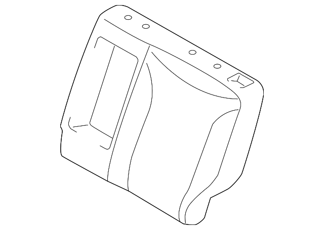 89350-B2010 Деталь SEAT BACK PAD, LEFT