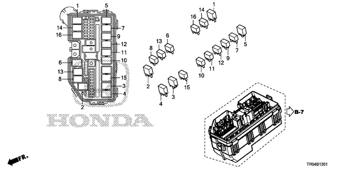 ELECTRICAL / EXHAUST / HEATER / FUEL/CONTROL UNIT (ENGINE ROOM) (2) for 2012 Honda CIVIC SEDAN #1