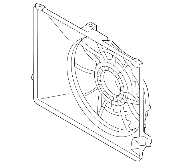 25350-1D100 Деталь FAN SHROUD