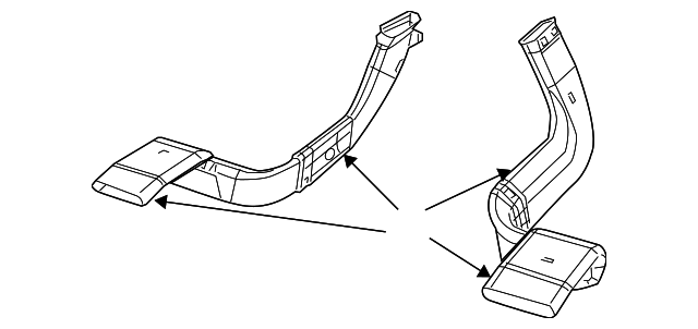 5058199AB Деталь FLOOR DUCT, LEFT