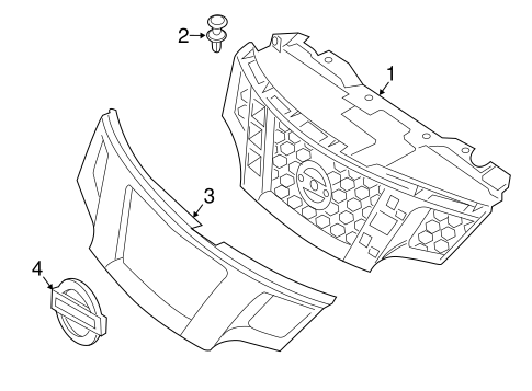 NV200 GRILLE & COMPONENTS