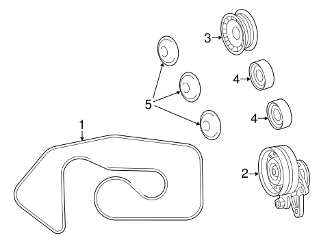 SL65 AMG BELTS & PULLEYS