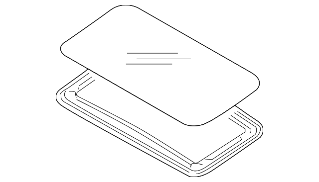 65430FG000 Деталь SUNROOF GLASS