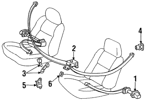 Corolla FRONT SEAT BELTS