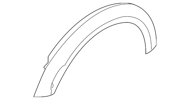 51-77-7-216-071 WHEEL OPNG MLDG, LEFT