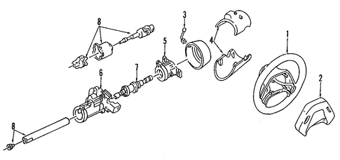 B2300 STEERING COLUMN