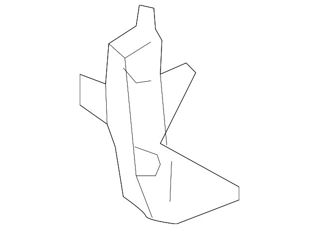64115AL12A Деталь INNER COVER, RIGHT