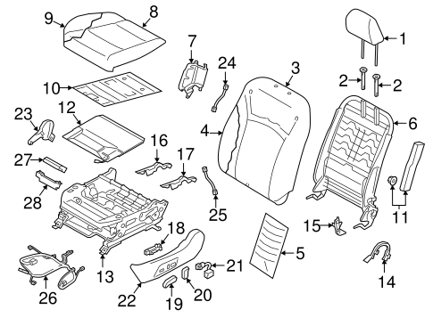 Outback DRIVER SEAT COMPONENTS