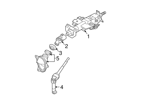 Murano STEERING COLUMN ASSEMBLY