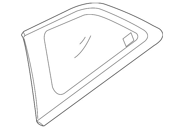 87820-1M210 Деталь QUARTER GLASS, RIGHT