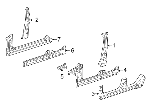 CLA250 CENTER PILLAR & ROCKER