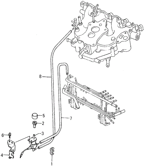 BODY / AIR CONDITIONING/A/C VALVE - TUBING (DENSO) for 1985 Honda ACCORD SEDAN #1