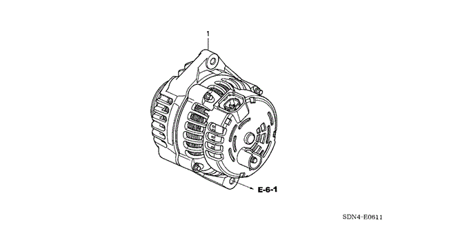 ENGINE/ALTERNATOR (DENSO) (V6) (1) for 2003 Honda ACCORD COUPE #1