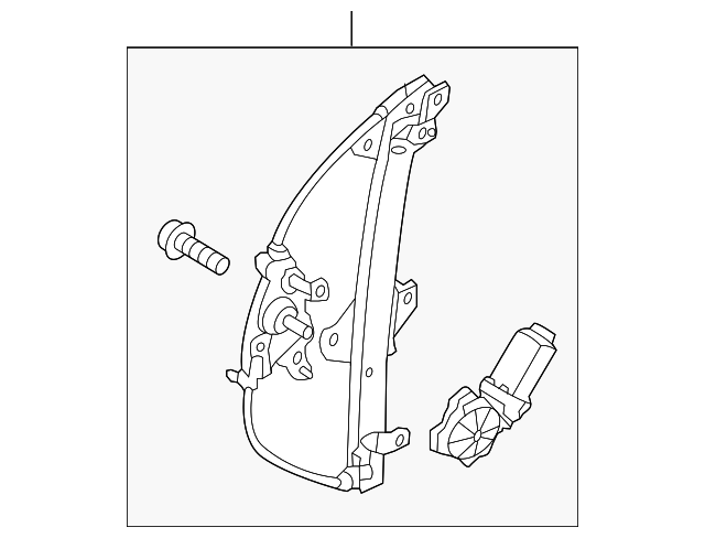 83402-1R110 Деталь WINDOW REGULATOR, RIGHT