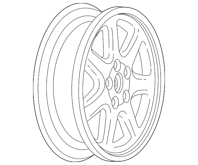 9592896 WHEEL, ALLOY