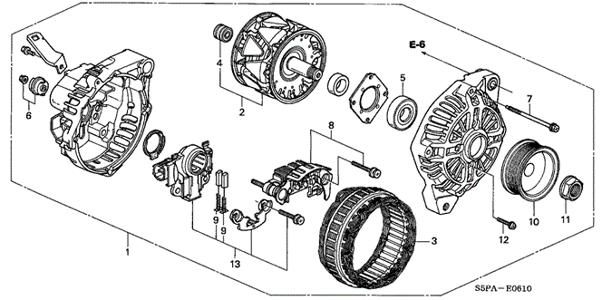 CIVIC COUPE ALTERNATOR (MITSUBISHI)