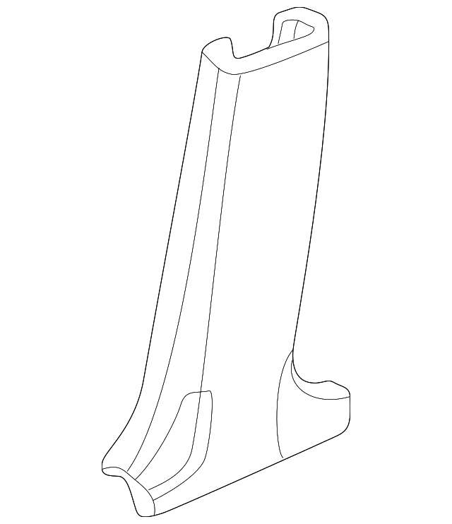 84171-S5A-013ZB Деталь GARNISH, L. CENTER PILLAR (LOWER) *NH361