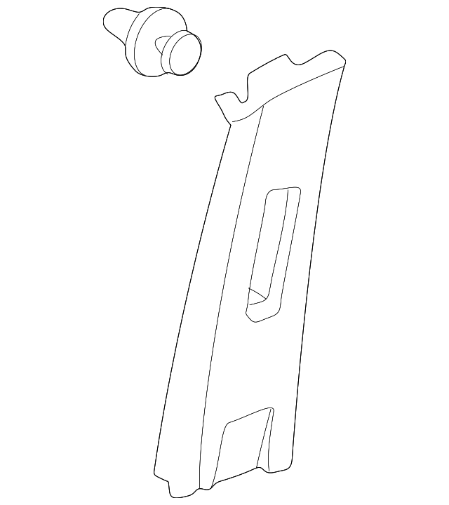 84111-S5A-003ZA Деталь GARNISH ASSY., R. CENTER PILLAR (UPPER) 