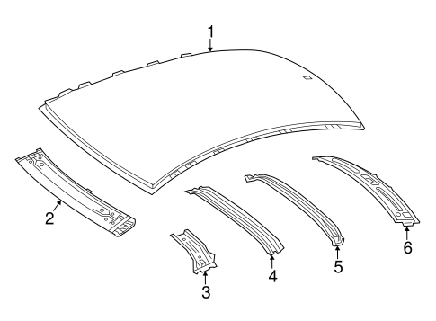 CLA250 ROOF & COMPONENTS 2
