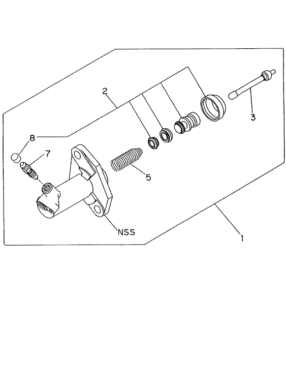 TRANSMISSION - MANUAL/MT CLUTCH SLAVE CYLINDER for 1995 Honda PASSPORT #1