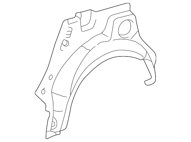 61632-52010 OUTER WHEELHOUSE, LEFT
